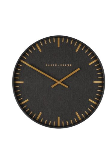 40cm COPPER BAKER AND BROWN NOIR WALL CLOCK