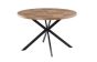 CARSON 1.2m ROUND OAK VENEER DINING TABLE