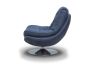 AXIS DENIM BLUE SWIVEL ARMCHAIR