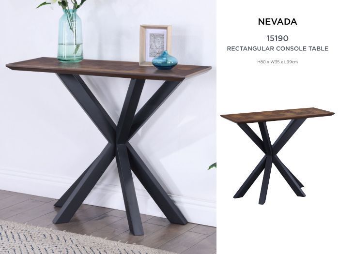 NEVADA CONSOLE TABLE - PARQUET TOP