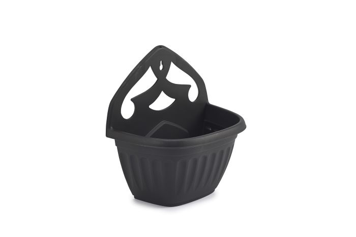 32cm ATHENS WALL PLANTER BLACK