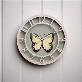 25cm BUTTERFLY COUNTRY LIVING OUTDOOR CLOCK