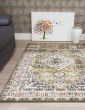 120x170 AZIZA MEDALLION GREEN RUG