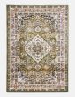 120x170 AZIZA MEDALLION GREEN RUG