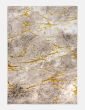 120x170 GLITZ MARBLE OCHRE RUG