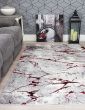 120x170 GLITZ MARBLE RED RUG