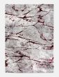 120x170 GLITZ MARBLE RED RUG