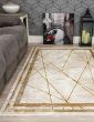 120x170 GLITZ ART DECO OCHRE RUG