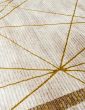 120x170 GLITZ ART DECO OCHRE RUG