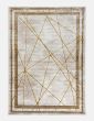 120x170 GLITZ ART DECO OCHRE RUG