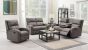 SILVERTON TAUPE 2 SEATER RECLINING SOFA