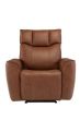 DOLFINO TAN LEATHER ARMCHAIR - E/RECLINING