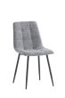 ESME FABRIC DINING CHAIR - DARK GREY