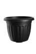 30cm ROUND ATHENS PLANTER BLACK