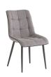 PICASSO GREY FABRIC DINING CHAIR w/ GREY LEGS