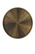 30cm GOLD BAKER AND BROWN METALLIC WALL CLOCK 