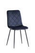 BELLA DEEP BLUE DINING CHAIR w/ BLACK LEGS