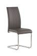 MONACO GREY DINING CHAIR w/ CHROME LEGS