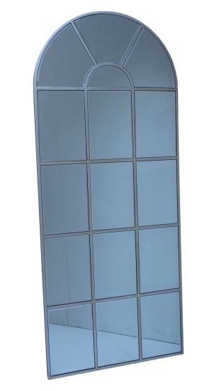 147x61 VOLDA PEWTER WINDOW MIRROR