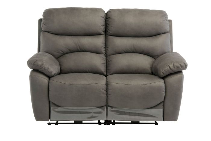 LAYLA GREY 2 SEATER SOFA - ELECTRIC RECLINING