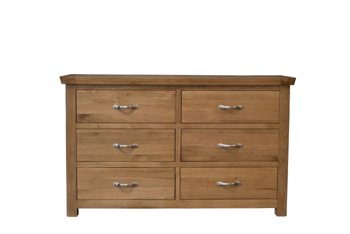 MANHATTAN OAK 6 DWR WIDE CHEST