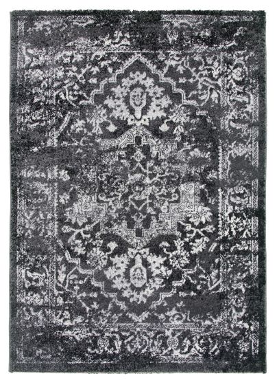 80x150 GREY ANTIKA MEDALLION RUG