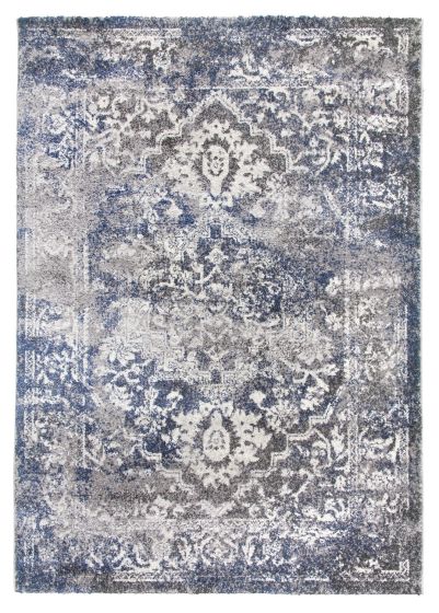 80x150 NAVY ANTIKA MEDALLION RUG