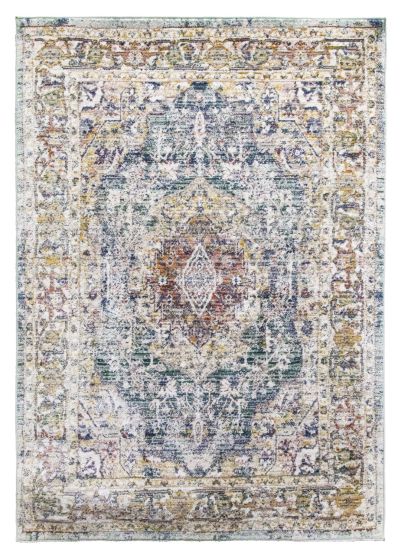 80x150 GREEN BOHO MEDALLION RUG