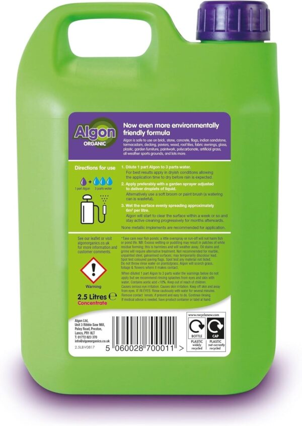 2.5lt ALGON PATH PATIO & DECK CLEANER - Image 2