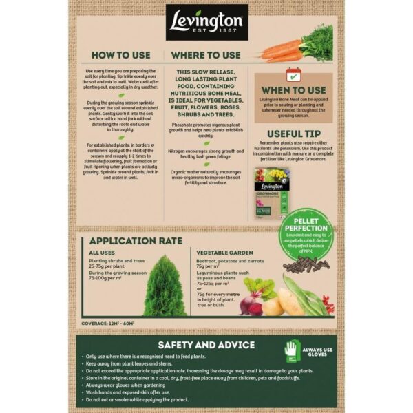 1.5kg LEVINGTON BONE MEAL - Image 2