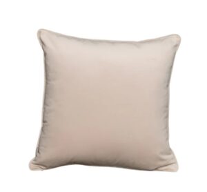 45cm PLAIN HINT OF MOCHA F&H CUSHION - FEATHER FILL