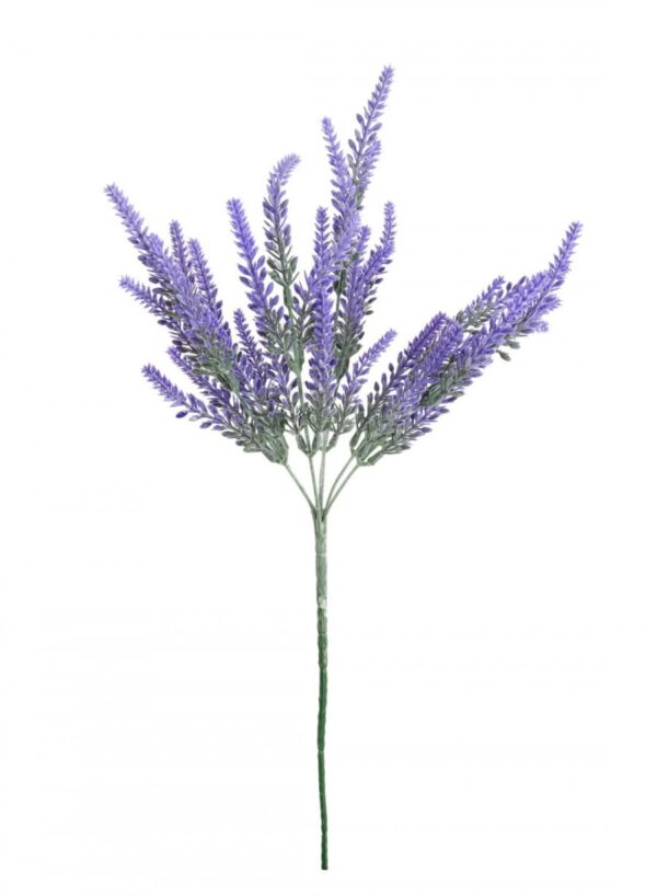 PURPLE	 PLASTIC FLOCKED HEATHER SPRAY