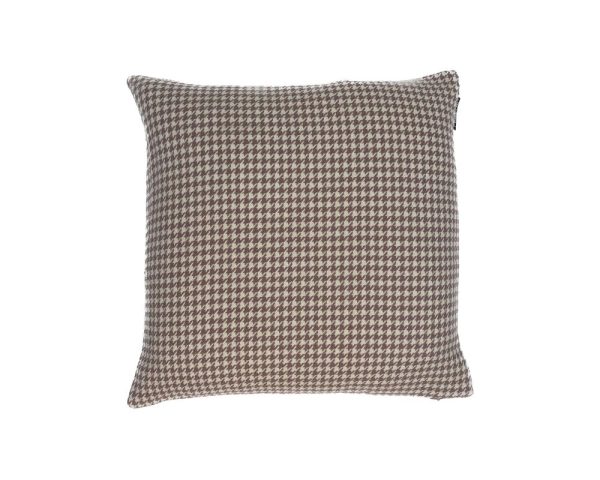 45cm PINK HOUNDSTOOTH CUSHION