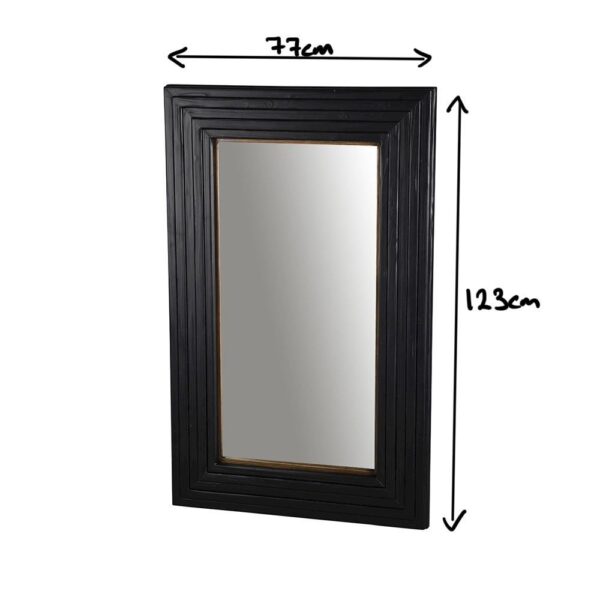 BLACK AZTEC WALL MIRROR - 123x77 - Image 2