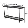 BLACK ROUNDED CONSOLE TABLE - Image 2