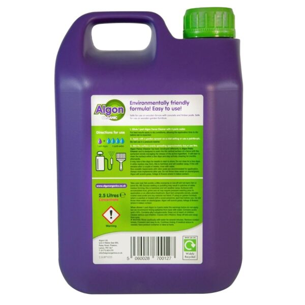 2.5lt ALGON FENCE CLEANER - Image 2
