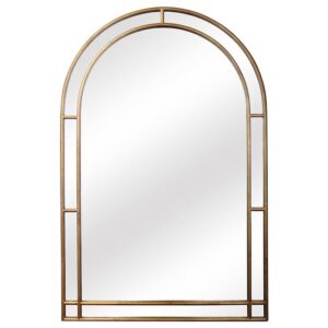 79x121 GOLD ARCHED WALL MIRROR