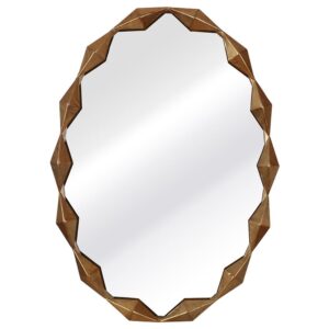 70x97 GOLD OVAL WALL MIRROR
