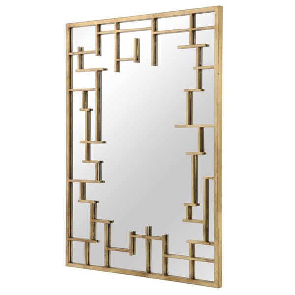 76x100 GOLD LINEAR WALL MIRROR - Image 2