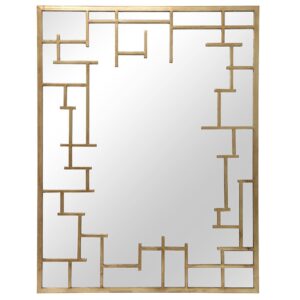 76x100 GOLD LINEAR WALL MIRROR