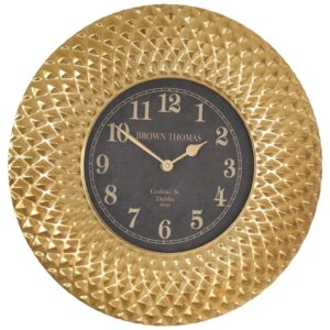 38cm GOLD BROWN THOMAS WALL CLOCK