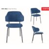 BLAKE NAVY DINING CHAIR - Image 2