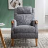 LISBON FIRESIDE ARMCHAIR - STEEL BLUE - Image 4