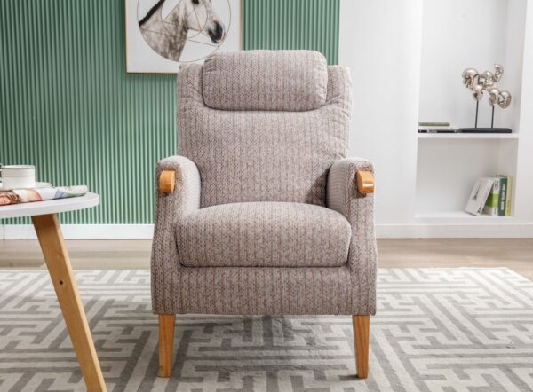 LISBON FIRESIDE ARMCHAIR - NATURAL - Image 4