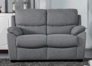 NORDIC GREY FIXED 2 SEATER SOFA