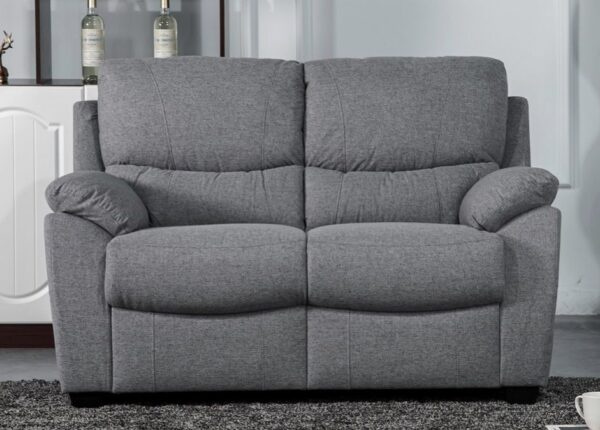 NORDIC GREY FIXED 2 SEATER SOFA