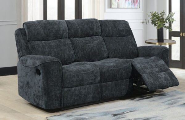 SANDHURST 3 SEATER RECLINING SOFA - DARK GREY
