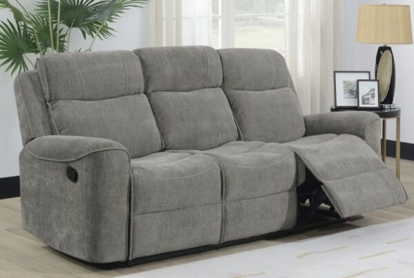 SANDHURST 3 SEATER RECLINING SOFA - LIGHT GREY