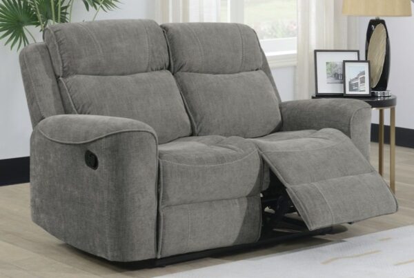 SANDHURST 2 SEATER RECLINING SOFA - LIGHT GREY