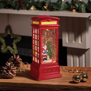 SANTA TELEPHONE BOX SPINNER